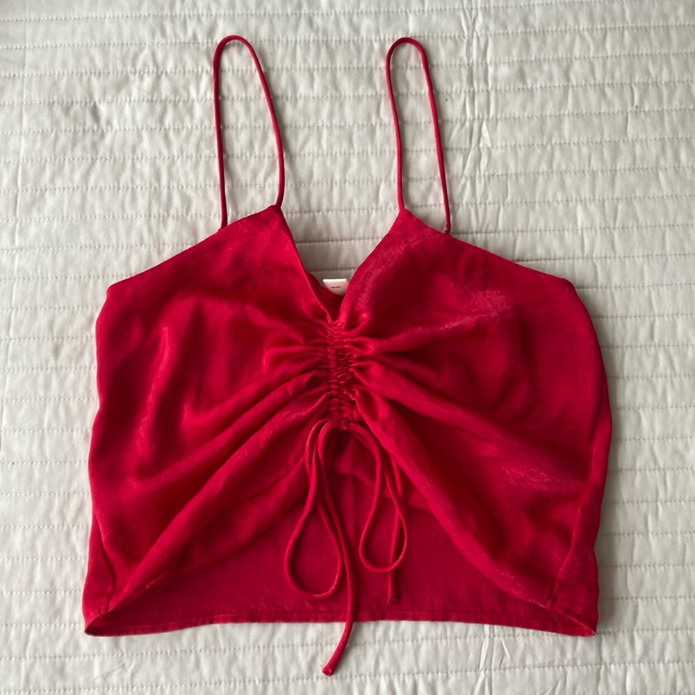Beautiful satin crop top